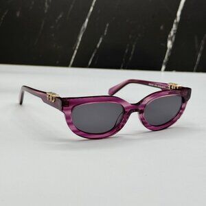 NEW OFF-WHITE OERI13D SPARKS 3707 SUNGLASSES WOMEN ROUND PINK EYEWEAR